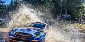 Starkes Ergebnis für die Rallye-Fiesta von M-Sport Ford bei der Akropolis-Rallye Griechenland: Adrien Fourmaux / Renaud Jamoul verlieren fünfte Position auf der letzten Etappe ohne eigenes Verschulden, freuen sich aber über Platz sieben. Foto (c) OBS M-Sport Ford Fotograf: Ford-Werke GmbH