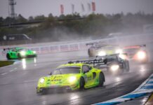 Thomas Preining gewann das Regenrennen der DTM in Hockenheim DTM, 15. + 16. Rennen Hockenheimring 2025 - Foto: Gruppe C Photography