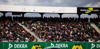 n seinem Porsche 911 GT3 R fuhr Ayhancan Güven zum Sieg DTM, 15. + 16. Rennen Hockenheimring 2025 - Foto: Gruppe C Photography