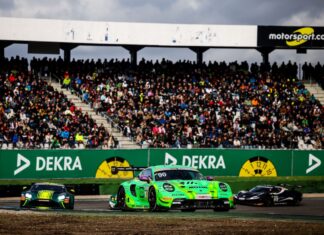 n seinem Porsche 911 GT3 R fuhr Ayhancan Güven zum Sieg DTM, 15. + 16. Rennen Hockenheimring 2025 - Foto: Gruppe C Photography