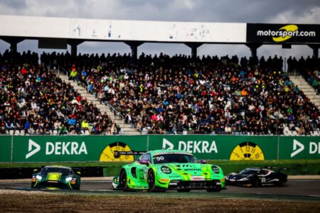 n seinem Porsche 911 GT3 R fuhr Ayhancan Güven zum Sieg DTM, 15. + 16. Rennen Hockenheimring 2025 - Foto: Gruppe C...</td>
    </tr>
    <tr>
        <td  class=