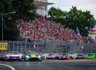 DTM- Nicki Thiim feiert perfektes Wochenende in Nürnberg DTM, 7. + 8. Rennen Norisring 2026 #7 Aston Martin Vantage AMR GT3 EVO, Comtoyou Racing: Nicki Thiim, #64 Ford Mustang GT3, HRT Ford Racing: Finn Wiebelhaus -Foto by Gruppe C Photography