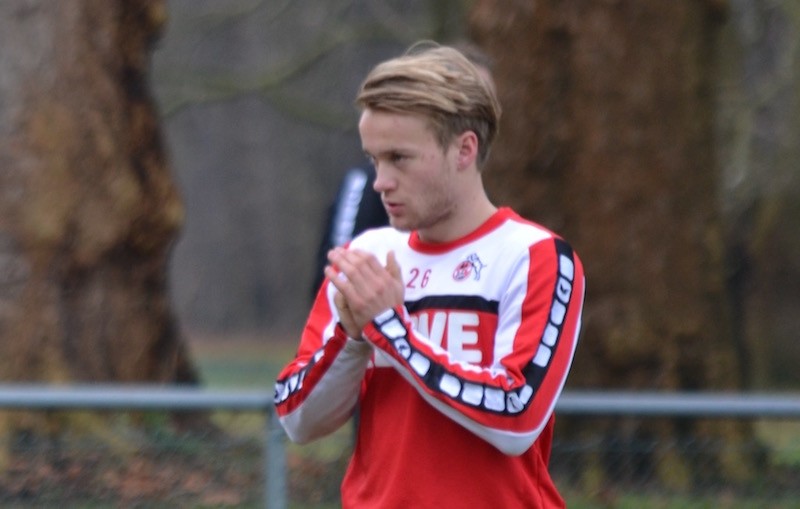 Bard Finne beim FC Training