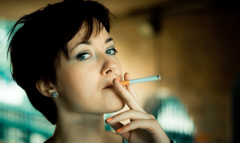 Cyan gaze of the smoker ©Ben Raynal