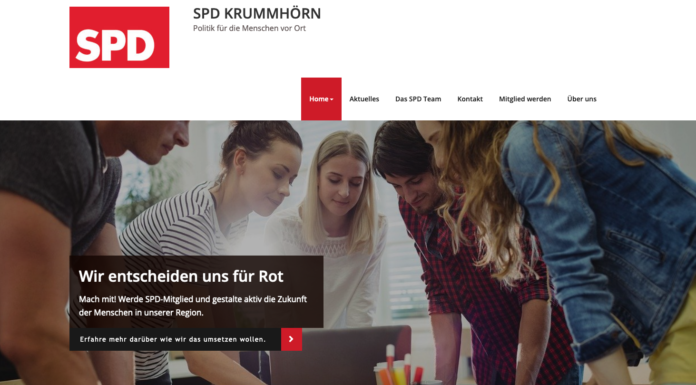 Die SPD Krummhörn hat doch eine Webseite