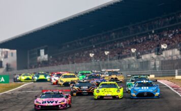 Ferrari furioso am Nürburgring: Cairoli feiert dritten DTM-Sieg Matteo Cairoli ging als Pole-Setter in den elften Meisterschaftslauf DTM, 11. + 12. Rennen Nürburgring 2026 #22 Mercedes-AMG GT3 EVO, Landgraf Motorsport: Lucas Auer, #14 Ferrari 296 GT3 EVO, EMIL FREY RACING: Matteo Cairoli - picture by Gruppe C Photography