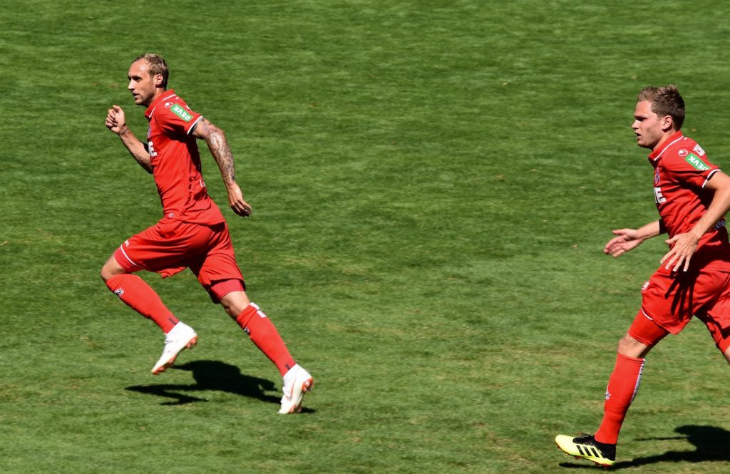 WSV vs. 1.FC Köln im Stadion am Zoo Marcel Risse und Louis Schaub 