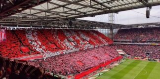 1.FC Köln Heimspiel gegen Borussia Mönchengladbach Foto (c) Stadionkind @schoti75
