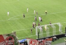 @buedchen_micha war mit 6000 FC Fans in Frankfurt dabei. Top Stimmung in der Kurve auf dem Rasen dagegen war keine Luft im Ballon