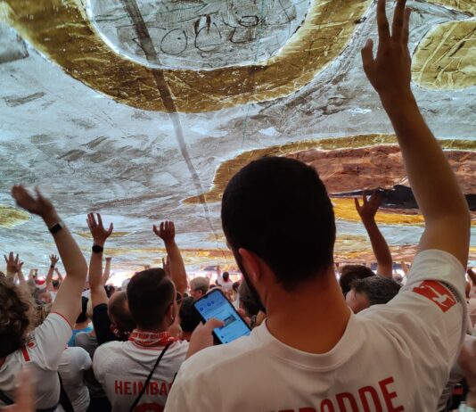 Müngersdorf 100 Jahre Jubiläumschoreo 1. FC Köln Foto(c) Stadionkind @schoti75