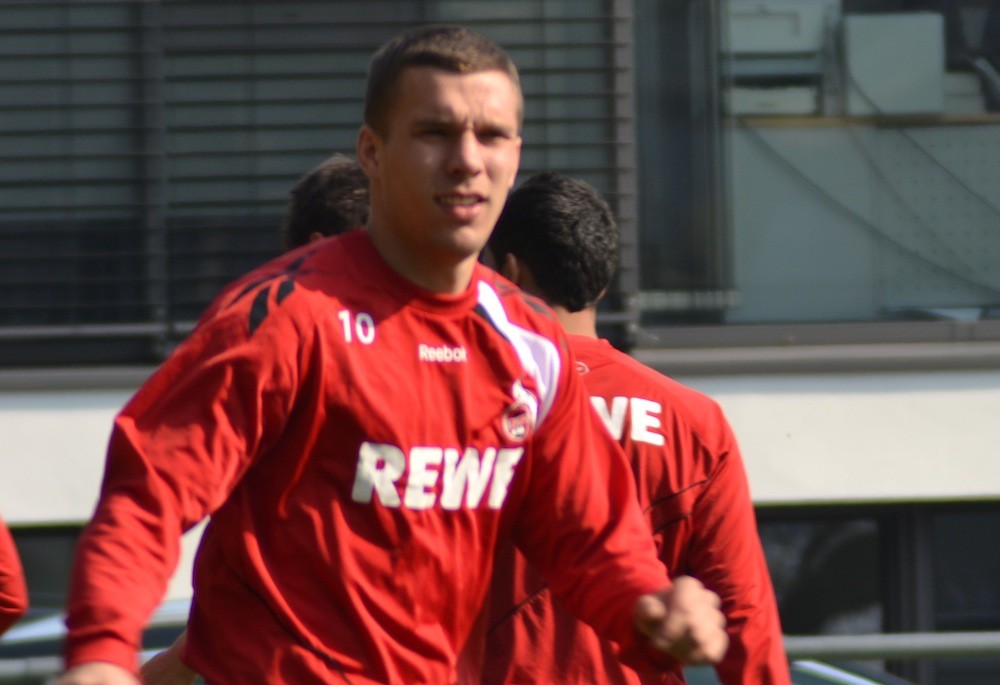 Poldi noch im FC Dress