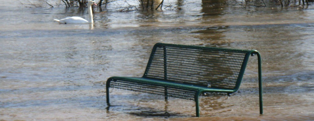 Umweltschutz Theme Hochwasser