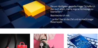 TYPO3 Homepage macht Spass