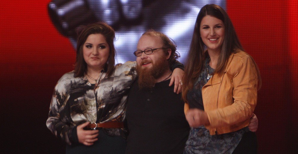 Foto:The Voice of Germany Violeta, Andreas, Katharina Foto: © SAT.1/ProSieben/Richard Huebner