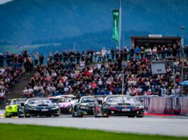 Thierry Vermeulen führte das Feld zunächst an und belegte am Ende Rang zwei DTM, 13. + 14. Rennen Red Bull Ring by VKB-Bank 2025 - Foto: Gruppe C Photography
