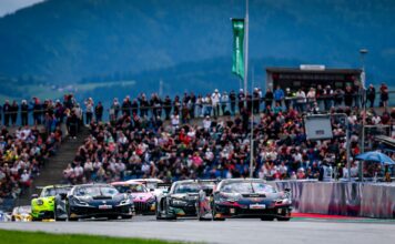 Thierry Vermeulen führte das Feld zunächst an und belegte am Ende Rang zwei DTM, 13. + 14. Rennen Red Bull Ring by VKB-Bank 2025 - Foto: Gruppe C Photography