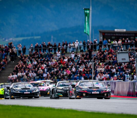 Thierry Vermeulen führte das Feld zunächst an und belegte am Ende Rang zwei DTM, 13. + 14. Rennen Red Bull Ring by VKB-Bank 2025 - Foto: Gruppe C Photography