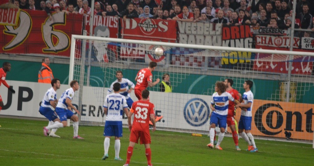 Zoller Kopfball Duisburg vs.1FC Köln