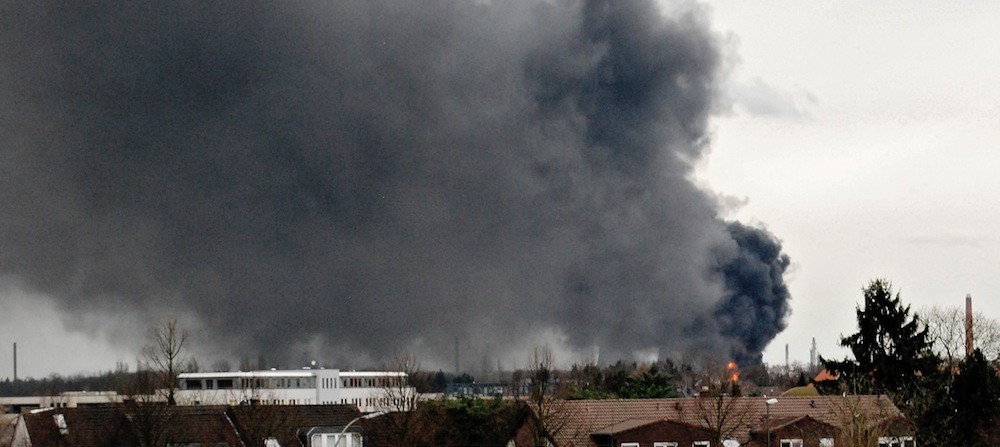 Brand bei Shell Foto Gerhard Richter