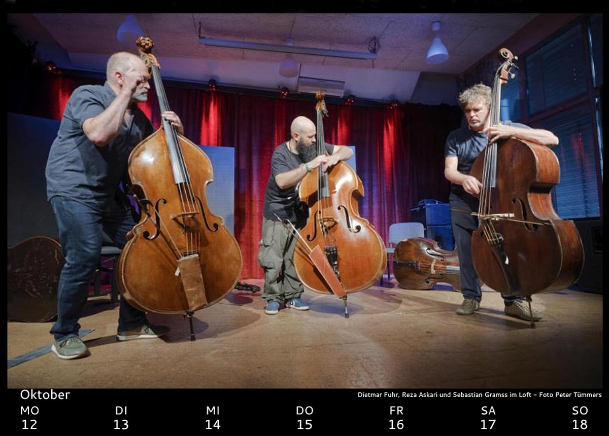 Kölner Jazzkalender 2026 von Gerhard Richter und Peter Tümmers