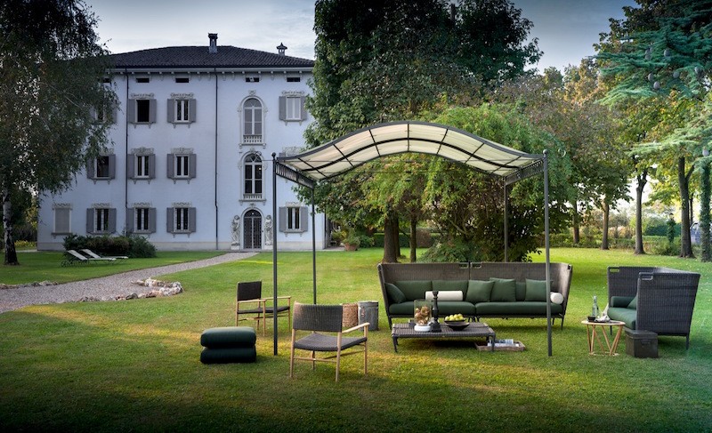 Pergola aus haltbaren Materialien von Unopiu