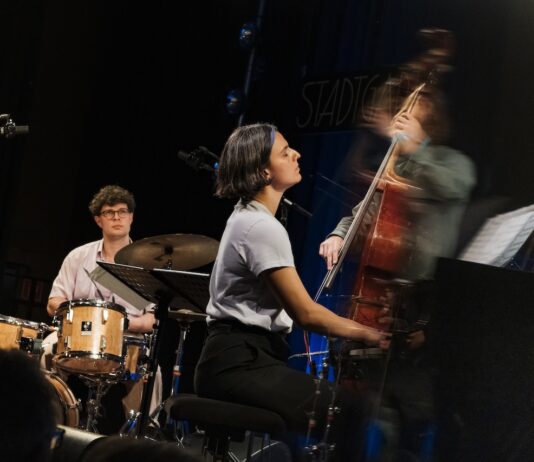 v.l.n.r. Max Stadtfeld, Olga Reznichenko, Lorenz Heigenhuber Eeuropean Jazz Conference©Niclas Weber
