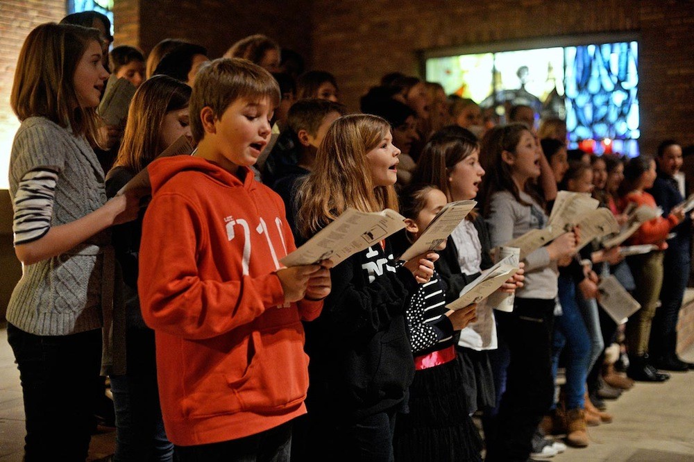 Weihnachtssingen Gesamtschule Rodenkirchen Foto 6 Gerhard Richter Köln